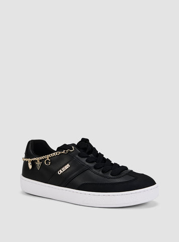 GUESS Footwear Black Naoko Sneakers NAOKO3 Front Side View
