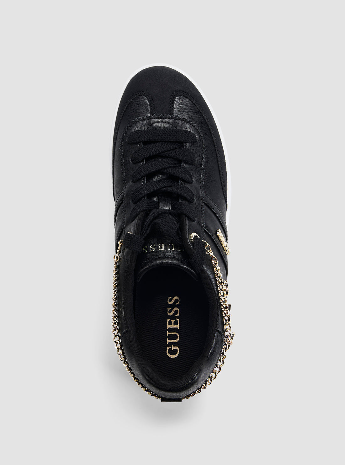 GUESS Footwear Black Naoko Sneakers NAOKO3 Top View
