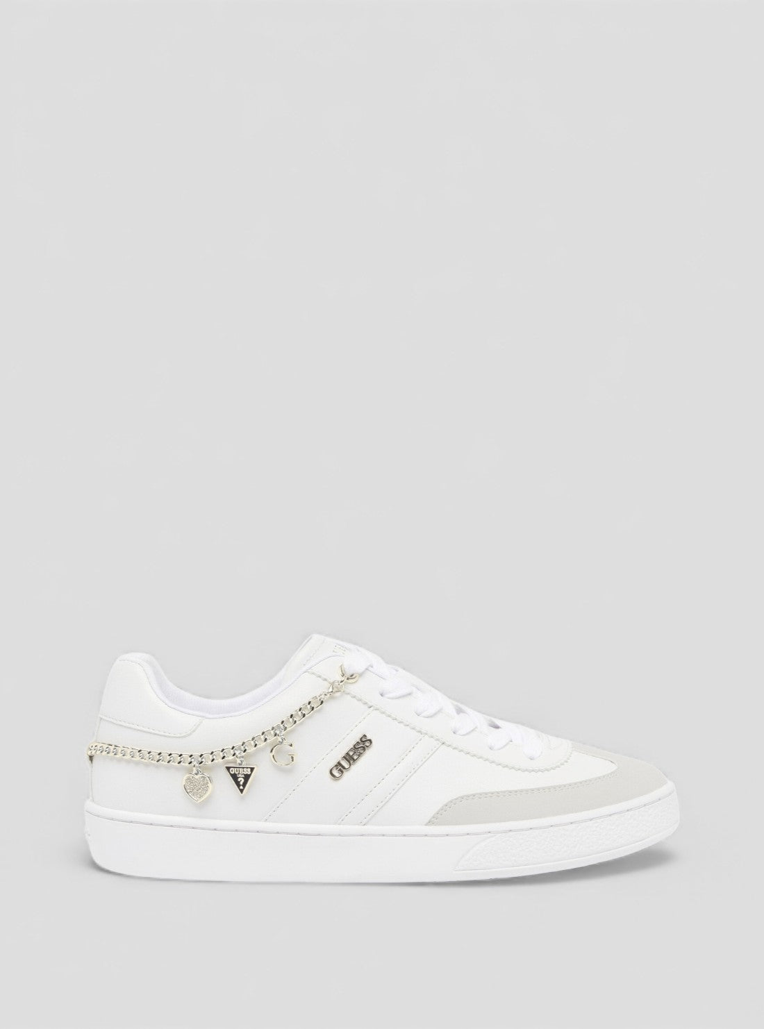 GUESS Footwear White Naoko Sneakers NAOKO3 Side View