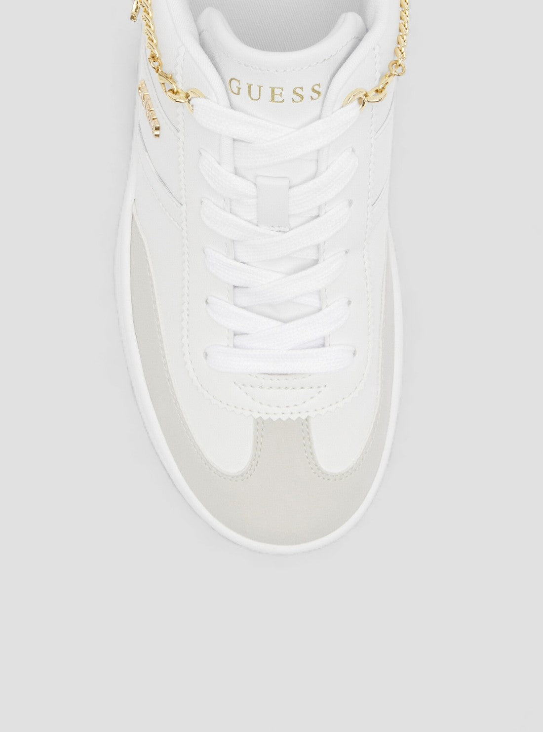 GUESS Footwear White Naoko Sneakers NAOKO3 Top View