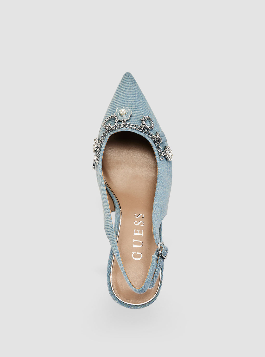 GUESS Footwear Blue Naska Pumps NASKA Top View
