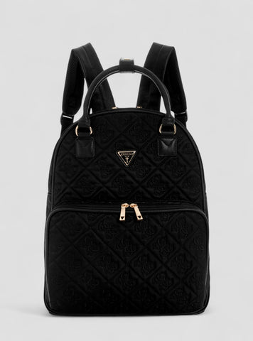 GUESS Womens Black Logo Adelasia Backpack NB9658030 Front View