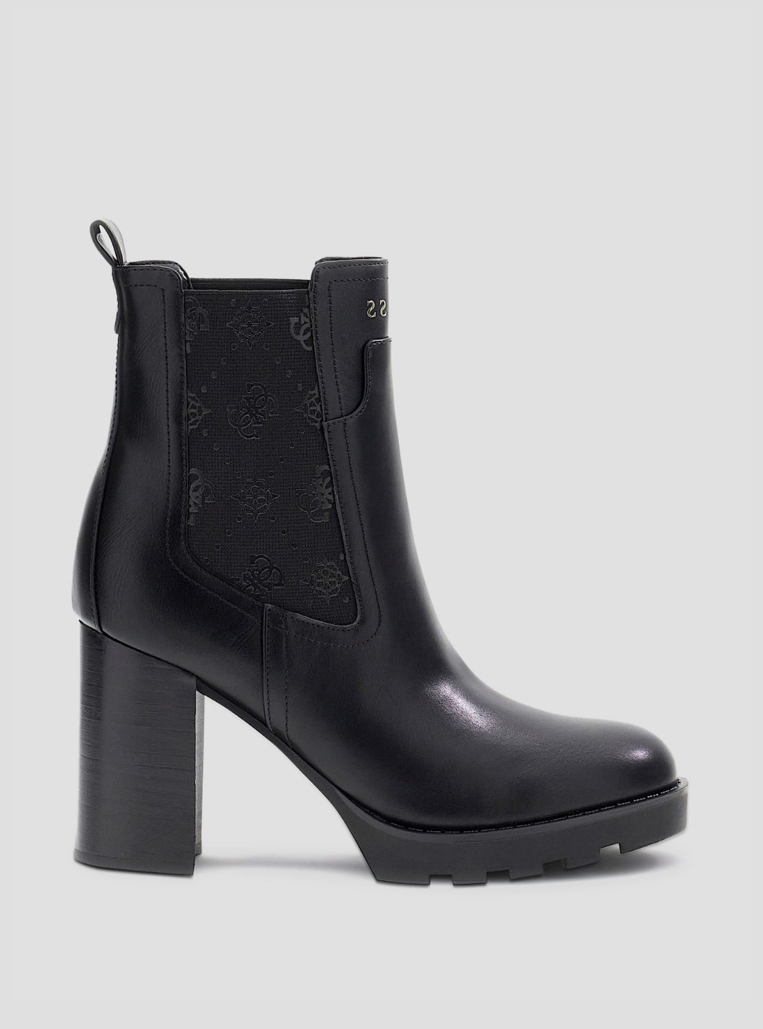GUESS Womens Black Nealle Ankle Boots NEALLE Side View
