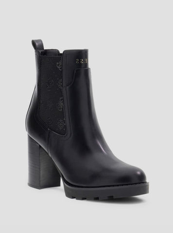 GUESS Womens Black Nealle Ankle Boots NEALLE Front Side View