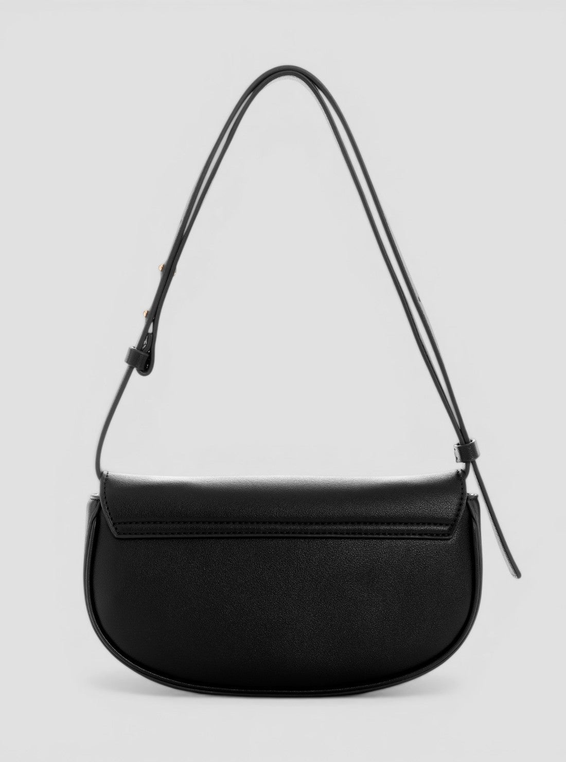 GUESS Womens Black Mini Convertible Flap Shoulder Bag NG954278 Back View