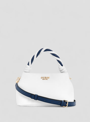 GUESS Womens White Cruise Vibe Top Handle Crossbody Bag NG964911WTV Front View