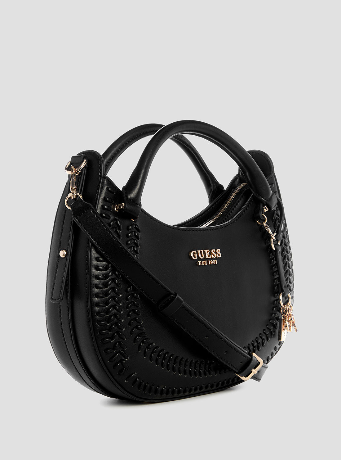 Guess Tatum Medium Satchel Bag in Metallic | Lyst Guess Tatum Medium Satchel Bag in Metallic | Lyst