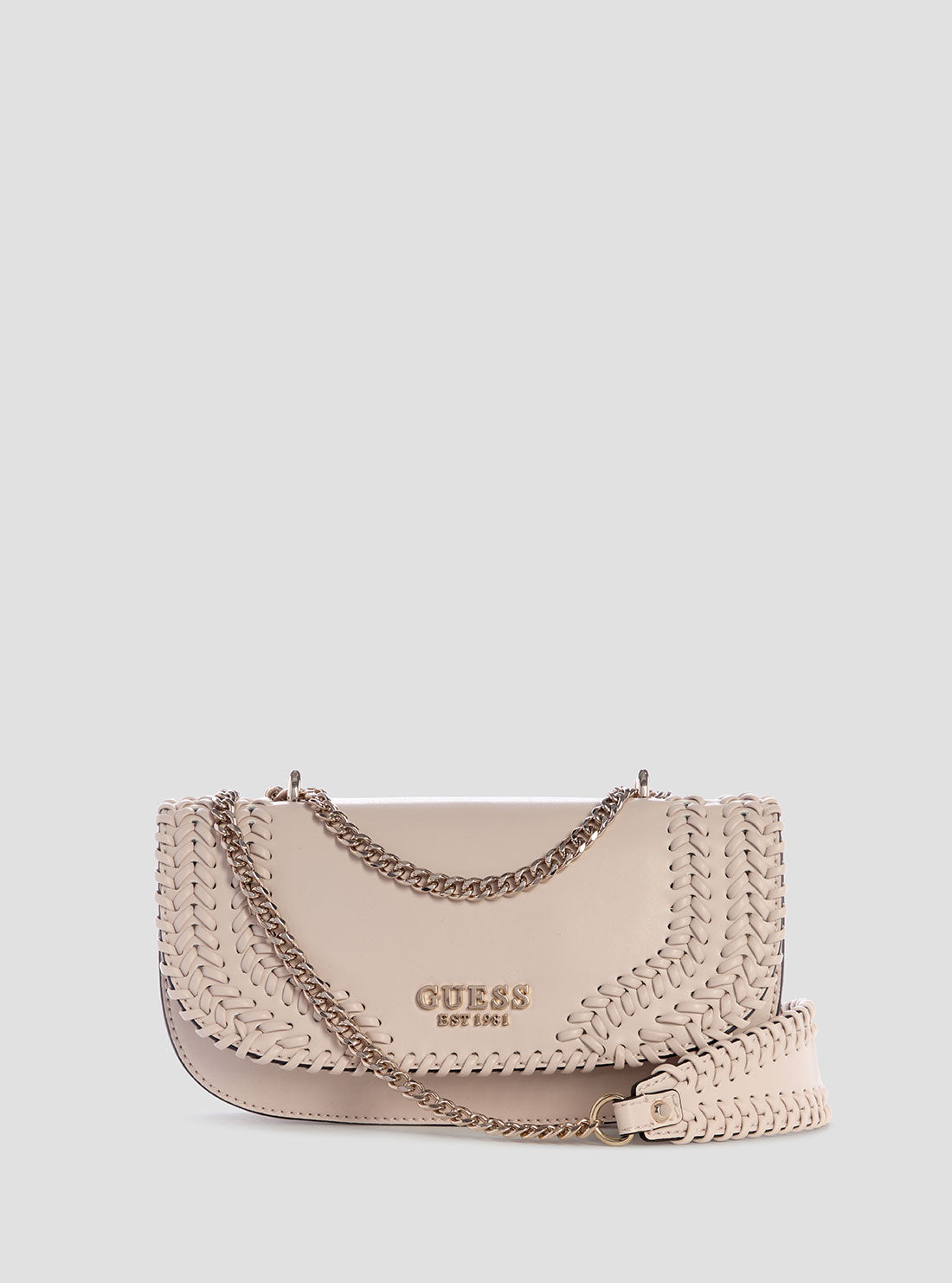 TÚI XÁCH GUESS ALESSI LUXURY SATCHEL, CARAMEL / PALE GOLD Thích Xài Hàng Mỹ