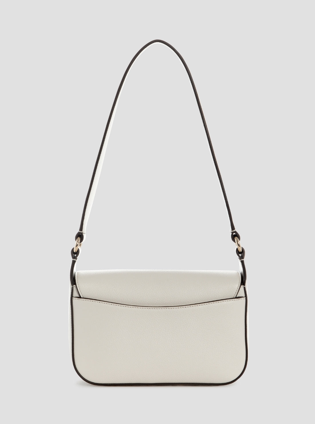 GUESS Womens White Ruby Flap Shoulder Bag NG974019 Back View