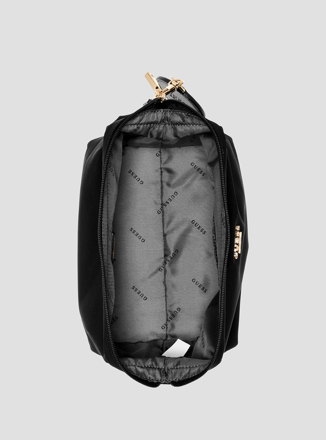 GUESS Womens Black Follie Medium Pouch NN9676851 Inside View