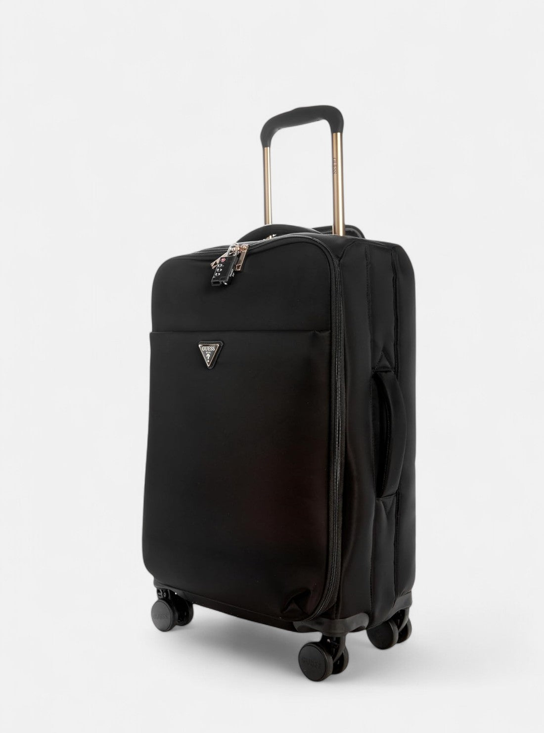 GUESS Luggages Black Follie 45cm Suitcase NN9676983 Front Side View