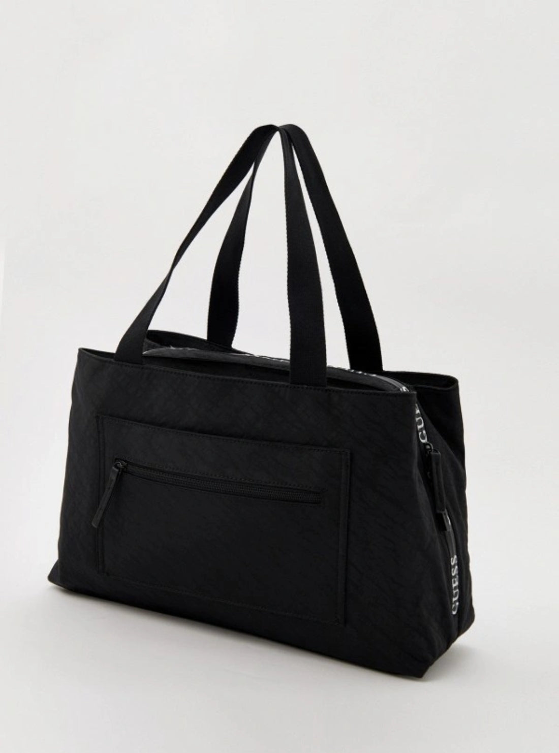 GUESS Womens Black Greyjoy Tri-Compartment Tote Bag NN9876025 Back Side View