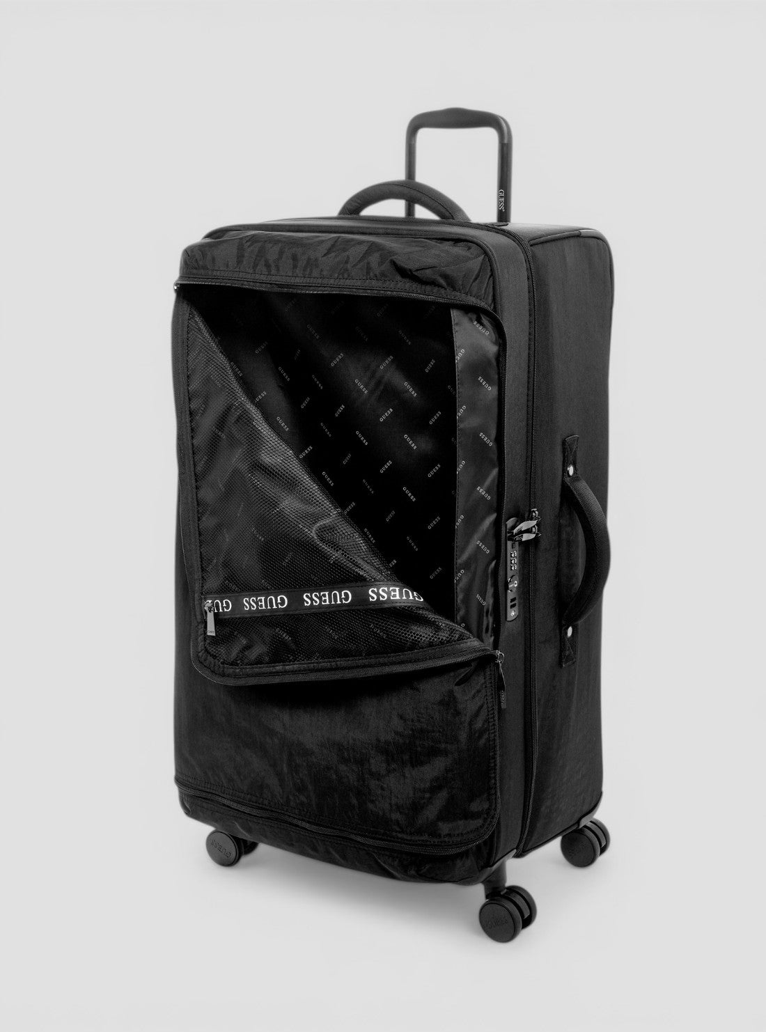 GUESS Accessories Black Greyjoy 71cm Suitcase NN9876988 Side View