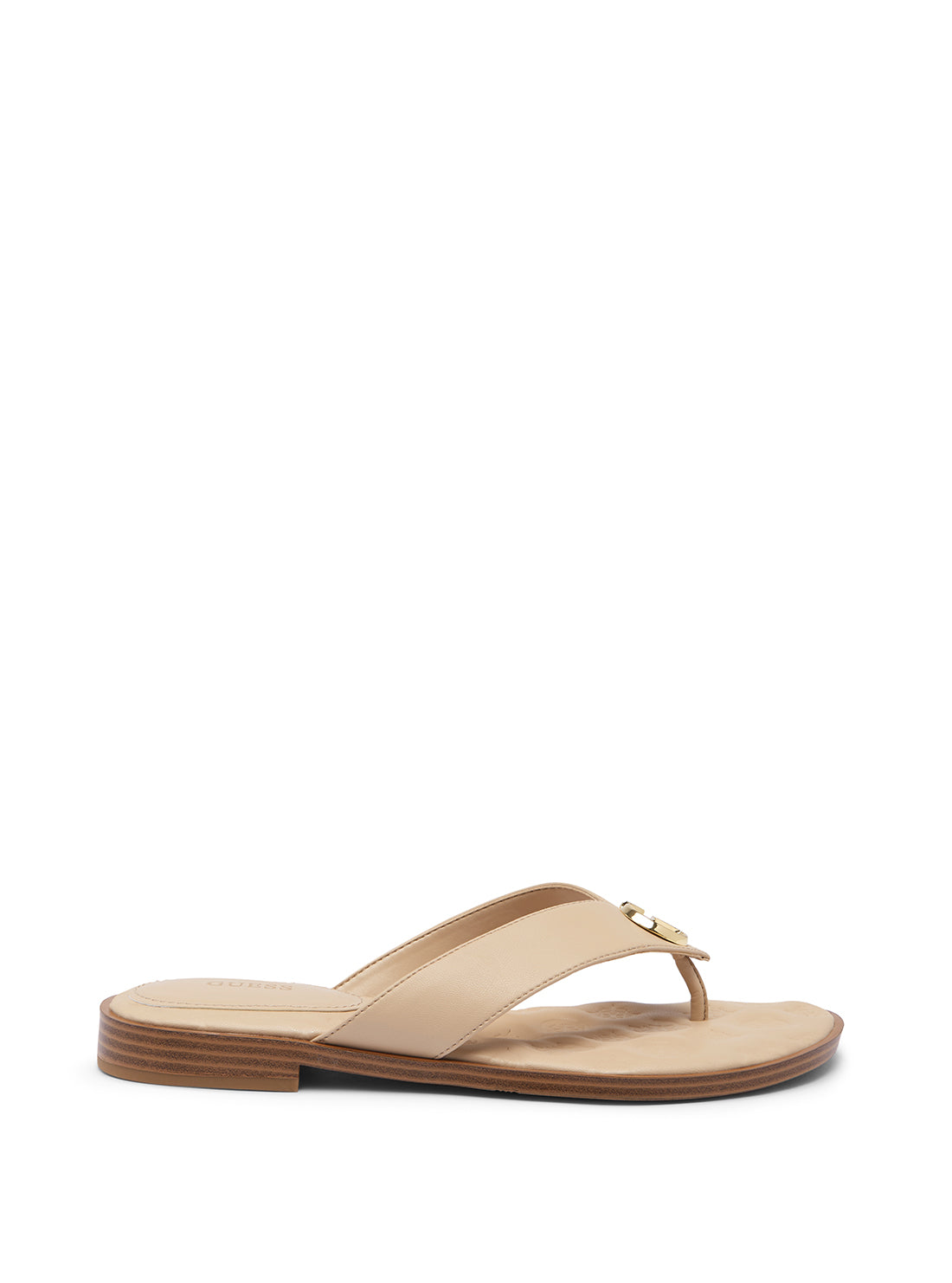 guess womens Nude Noralie Slide Sandals side view