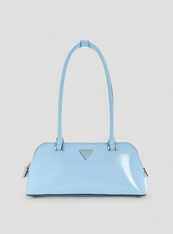 GUESS Womens Blue Arnela Shoulder Satchel Bag NY949608SKB Front View