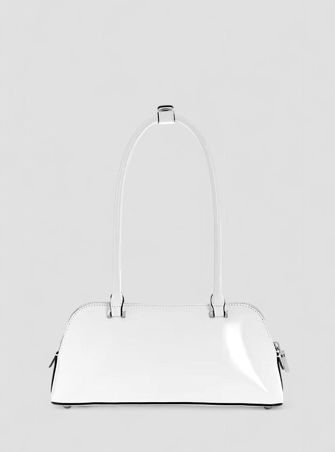 GUESS Womens White Arnela Shoulder Satchel Bag NY949608 Back View