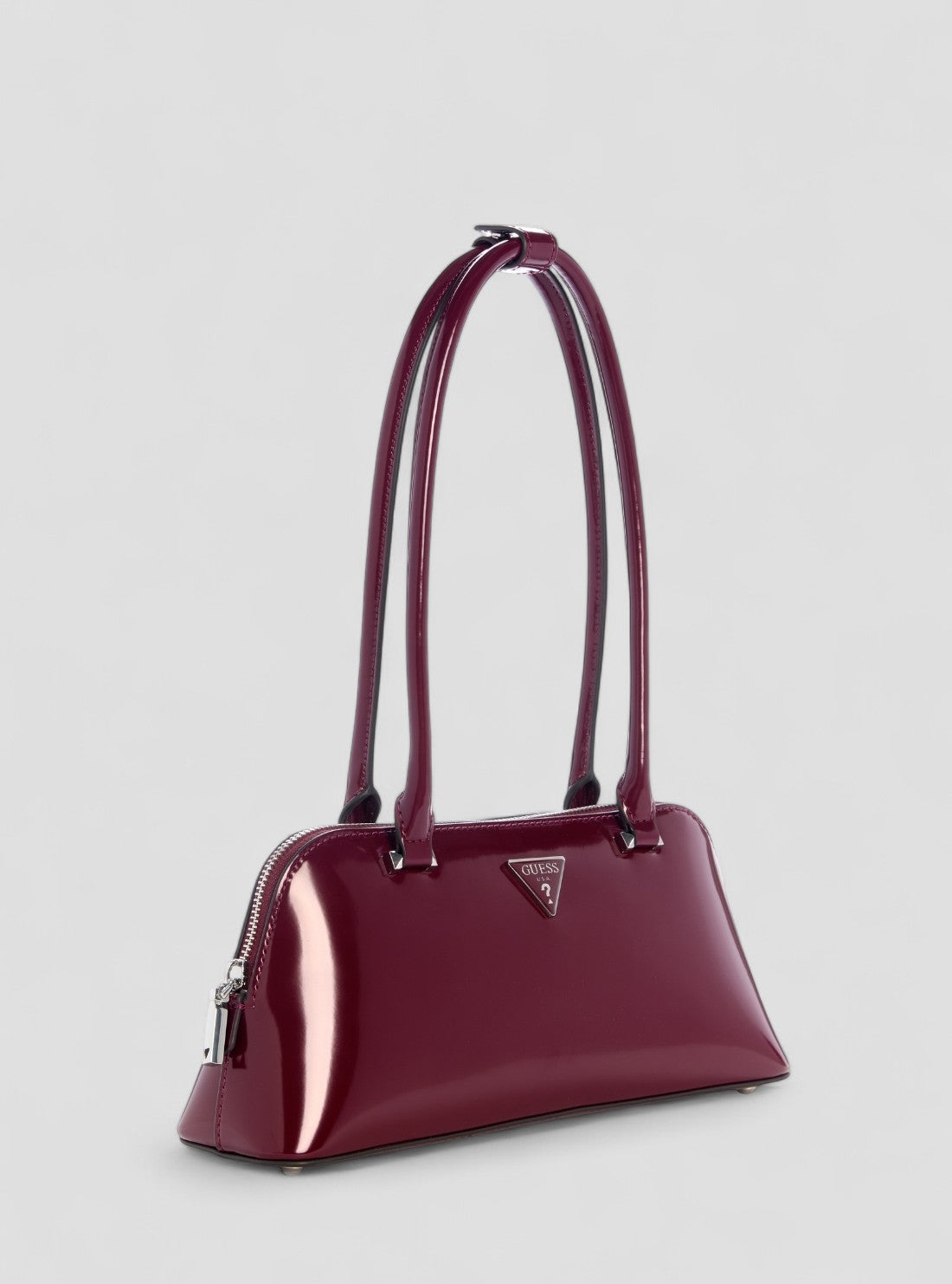 GUESS Womens Red Arnela Shoulder Bag NY949608 Front Side View