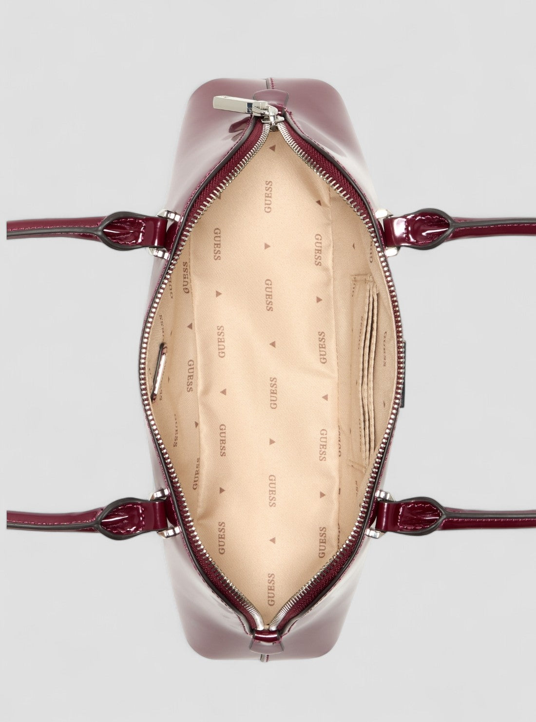 GUESS Womens Red Arnela Shoulder Bag NY949608 Inside View