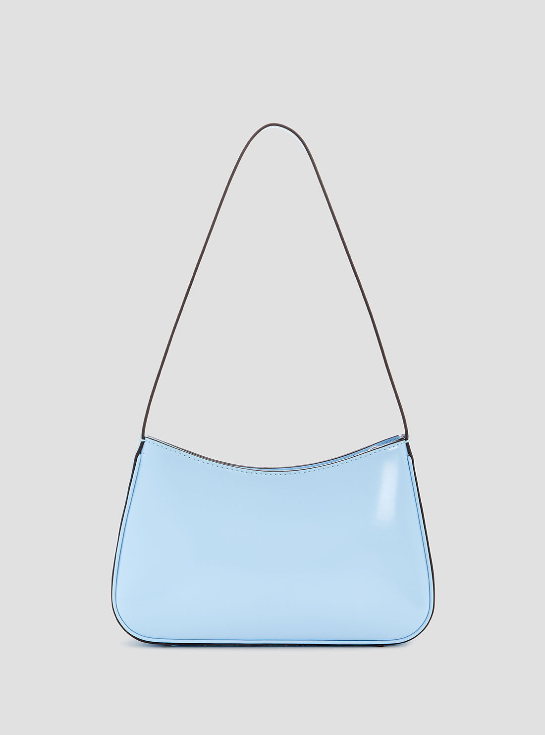 GUESS Womens Blue Arnela Top Zip Shoulder Bag NY949617 Back View