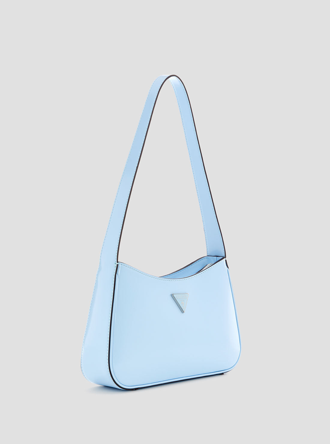 GUESS Womens Blue Arnela Top Zip Shoulder Bag NY949617 Side View