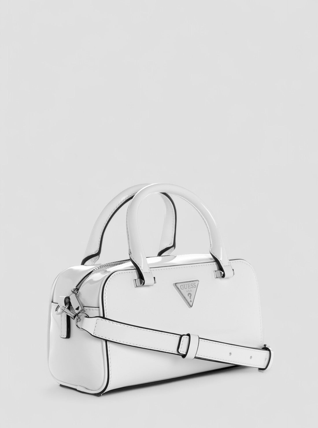 【グレー(LTA)】GUESS ミニボストンバッグ (W)ARNELA Mini Satchel ARNELA Mini Satchel ミニボストンバッグ | GUESS(ゲス) JAPAN 公式