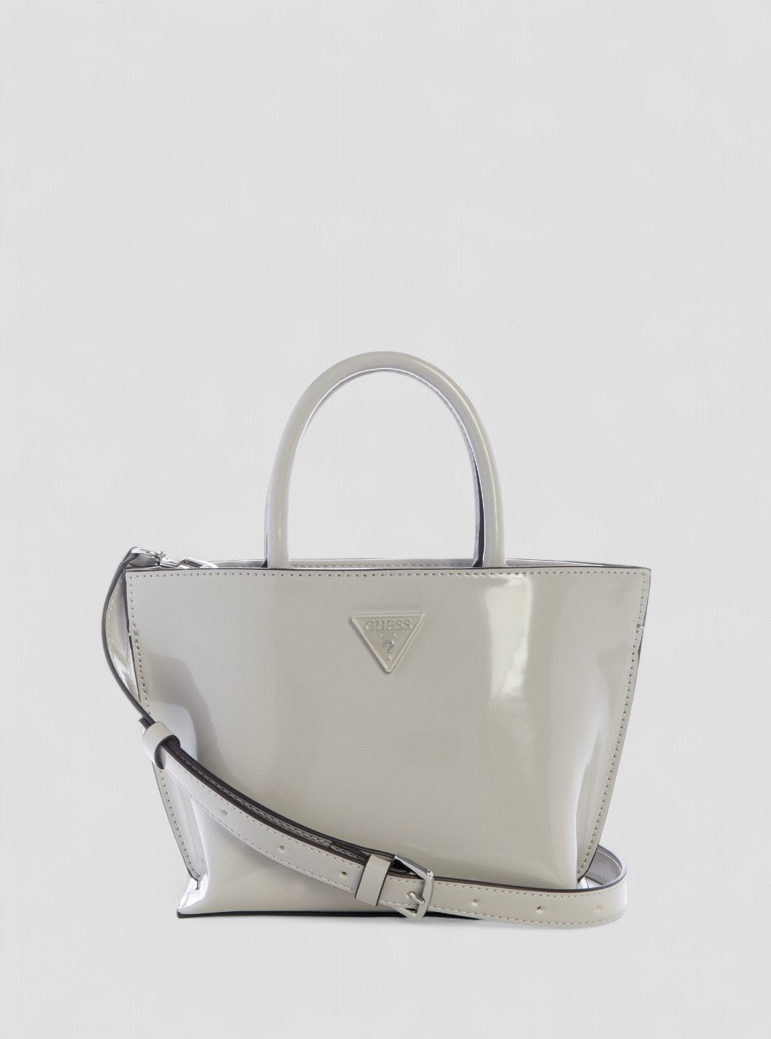GUESS Womens Grey Arnela Mini Tote Bag NY949675 Front View