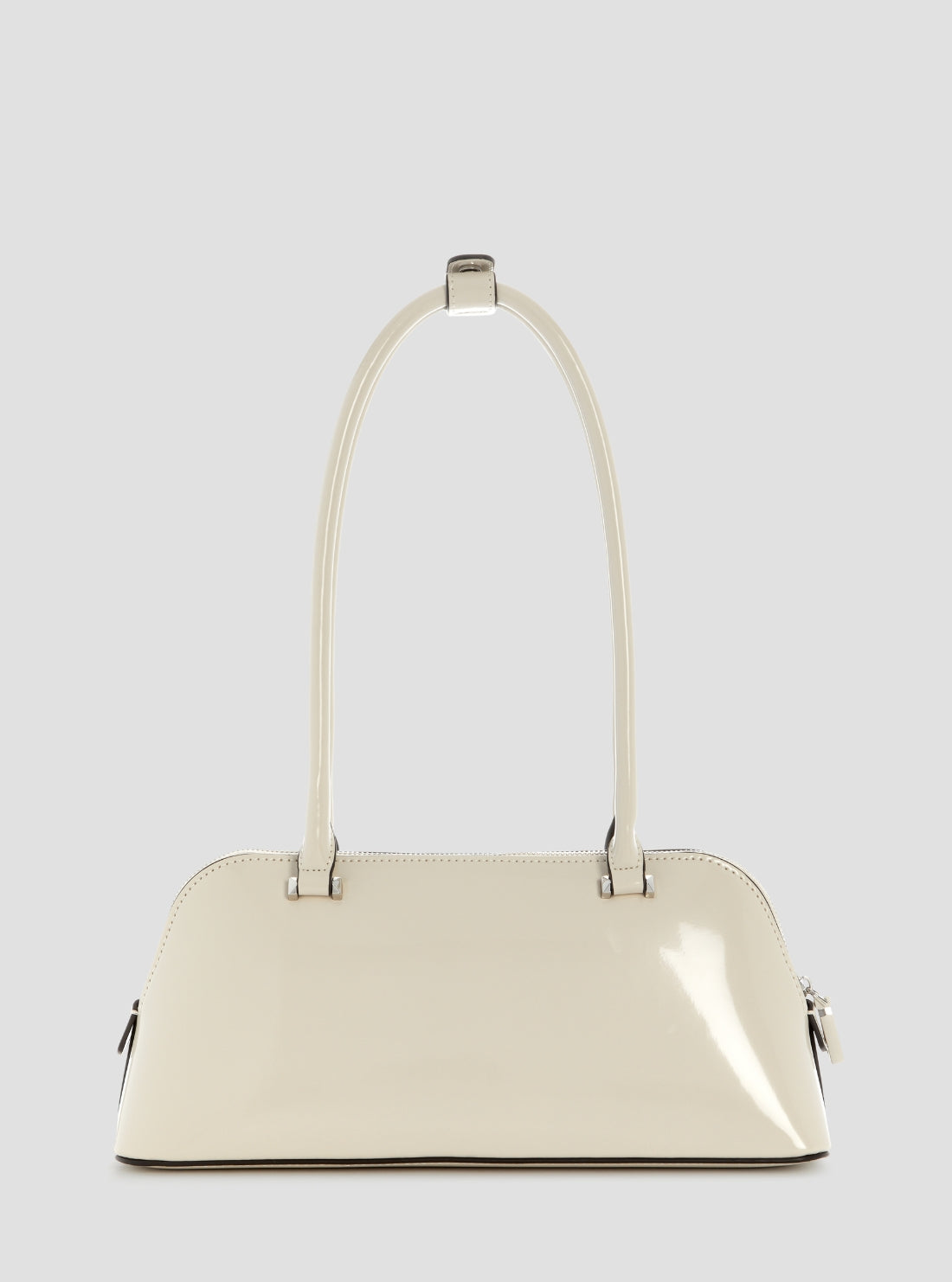 GUESS Womens White Arnela II Shoulder Satchel Bag NY972308 Back View