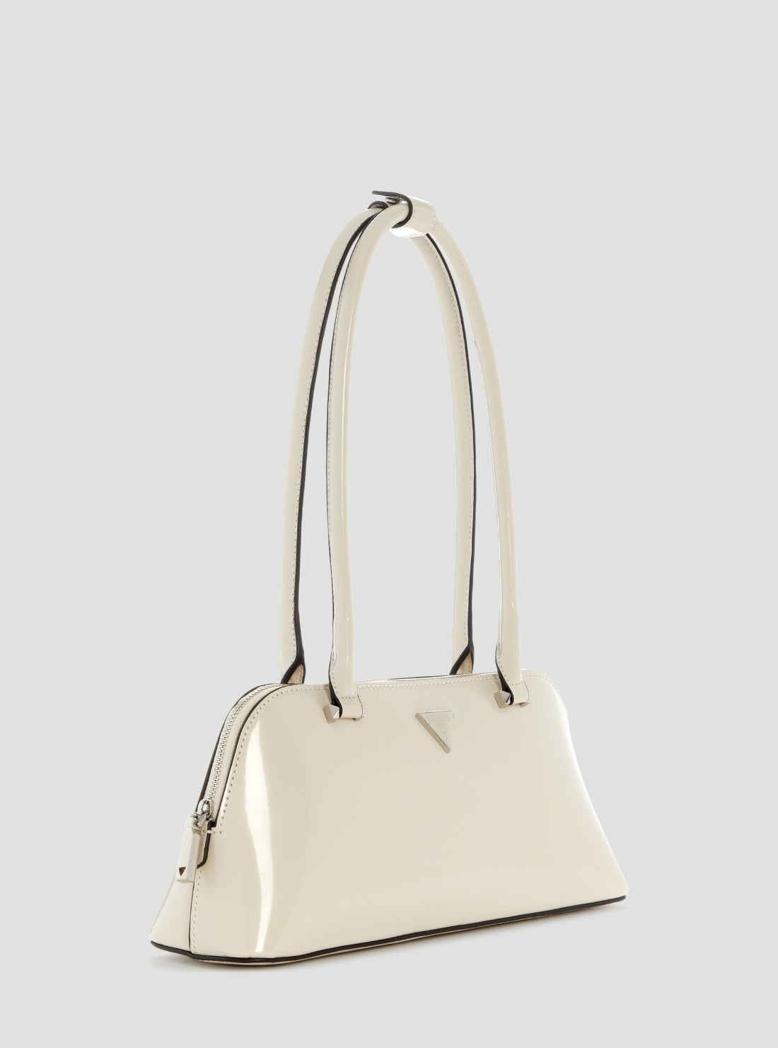 GUESS Womens White Arnela II Shoulder Satchel Bag NY972308 Side View
