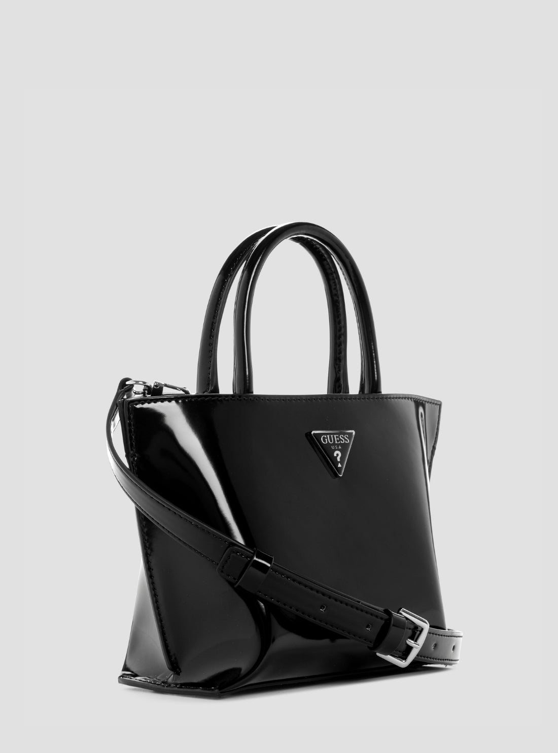 GUESS Womens Black Arnela II Mini Tote Bag NY972375 Side View