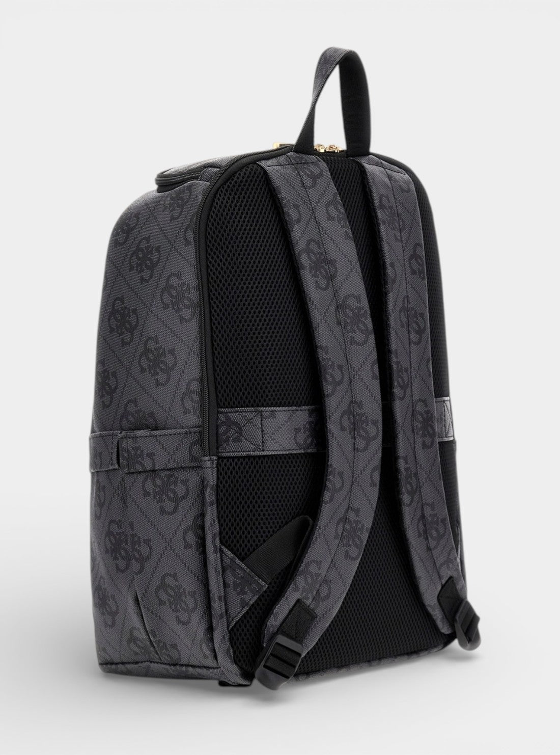 GUESS Accessories Black Logo Berta U-Zip Backpack OB8688033 Back View