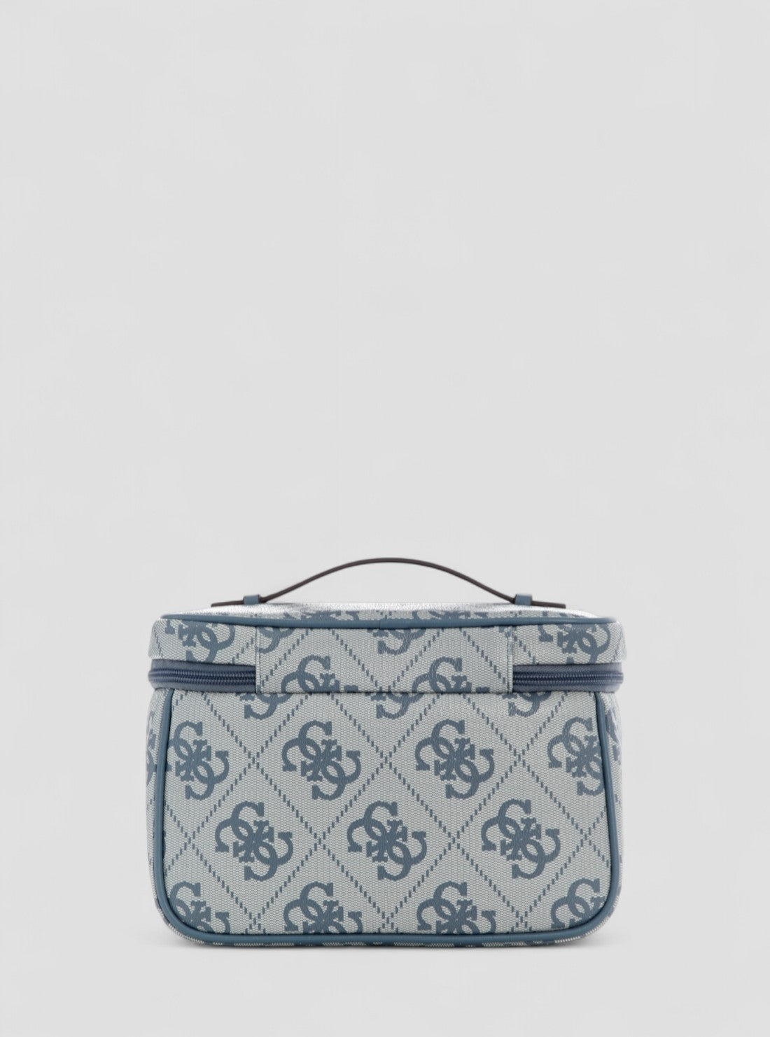 GUESS Womens Blue Logo Berta Toiletry Train Case OB8688039 Back View