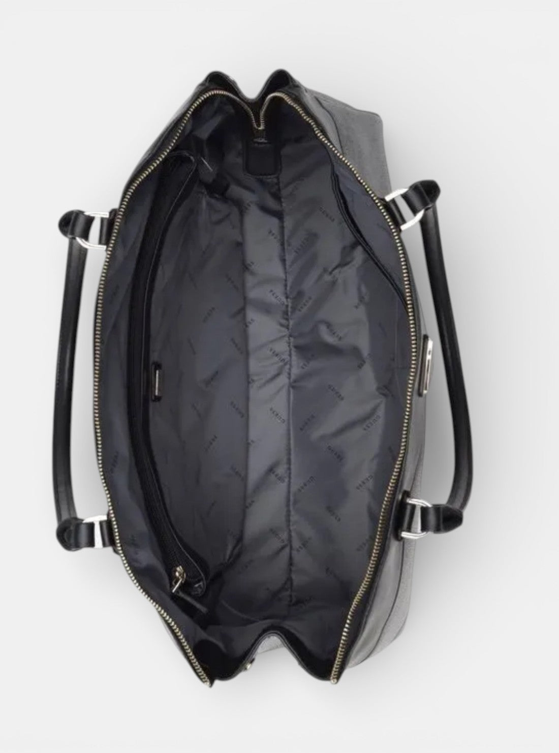 GUESS Handbags Black Logo Berta Deluxe Dome Tote Bag OB8688903 Inside View