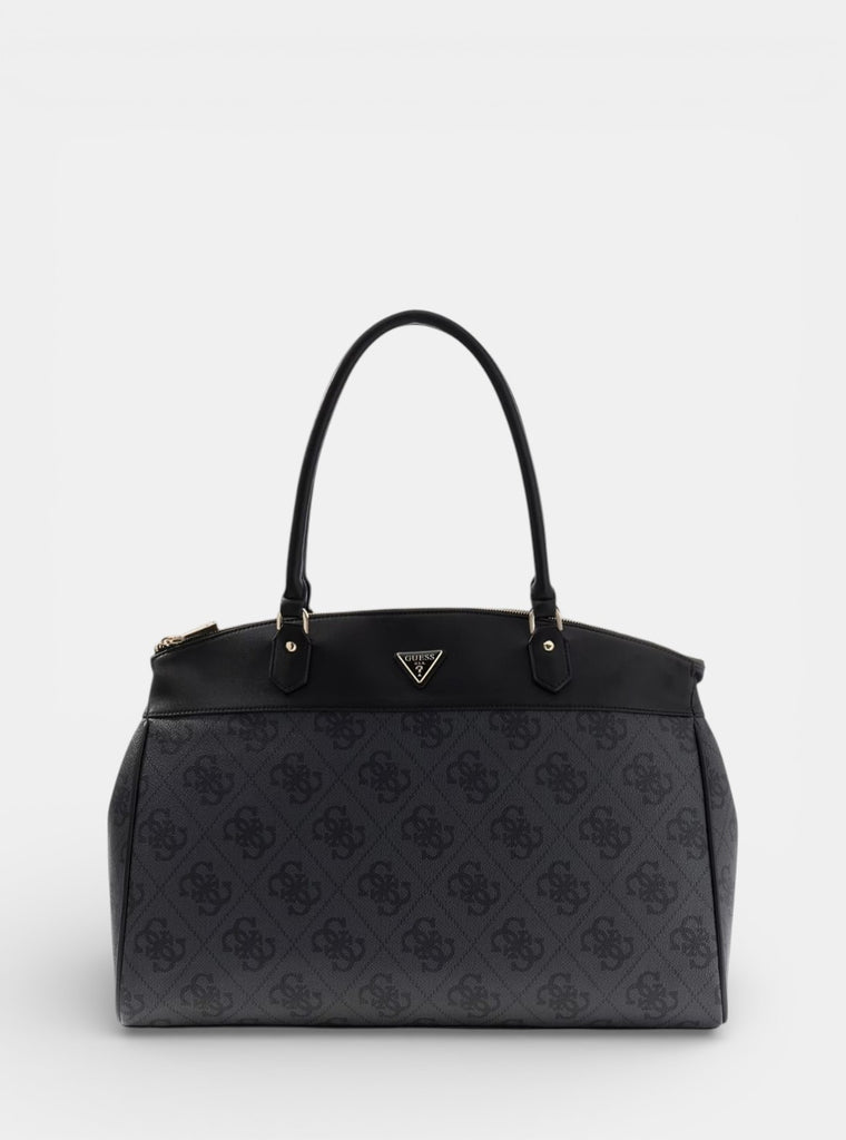 guess logo affair dome travel tote bag Black Logo Berta Deluxe Dome Tote Bag