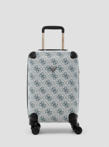 GUESS Womens Blue Logo Berta 45cm Suitcase OB8688983 Front View