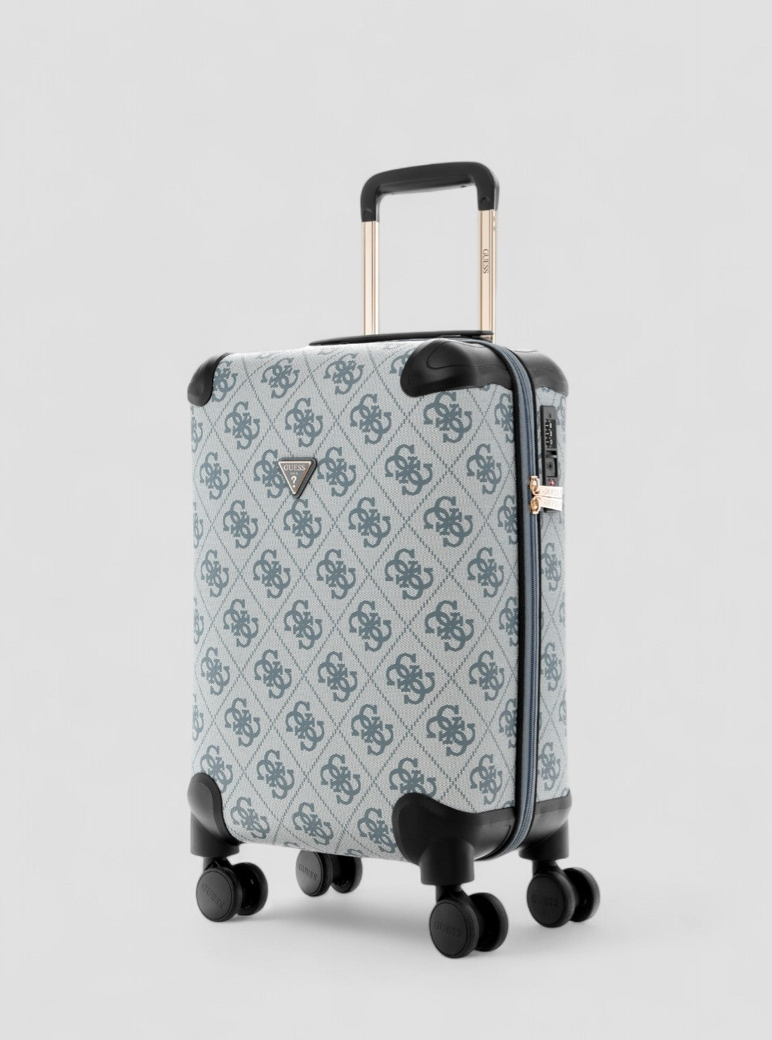 GUESS Womens Blue Logo Berta 45cm Suitcase OB8688983 Side View