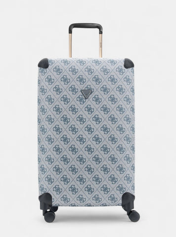 GUESS Womens Blue Logo Berta 71cm Suitcase OB8688988 Front View