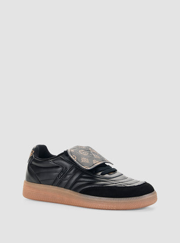 GUESS Footwear Black Oleber Sneakers OLEBER Front Side View