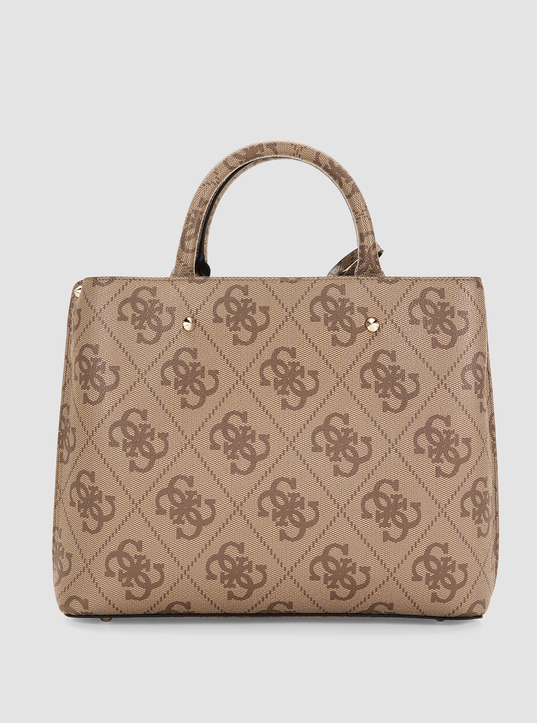 GUESS Womens Brown Logo Meridian II Girlfriend Satchel Bag OS697406 Back View
