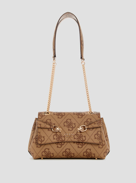 Brown Logo Lorelei Crossbody Bag GUESS