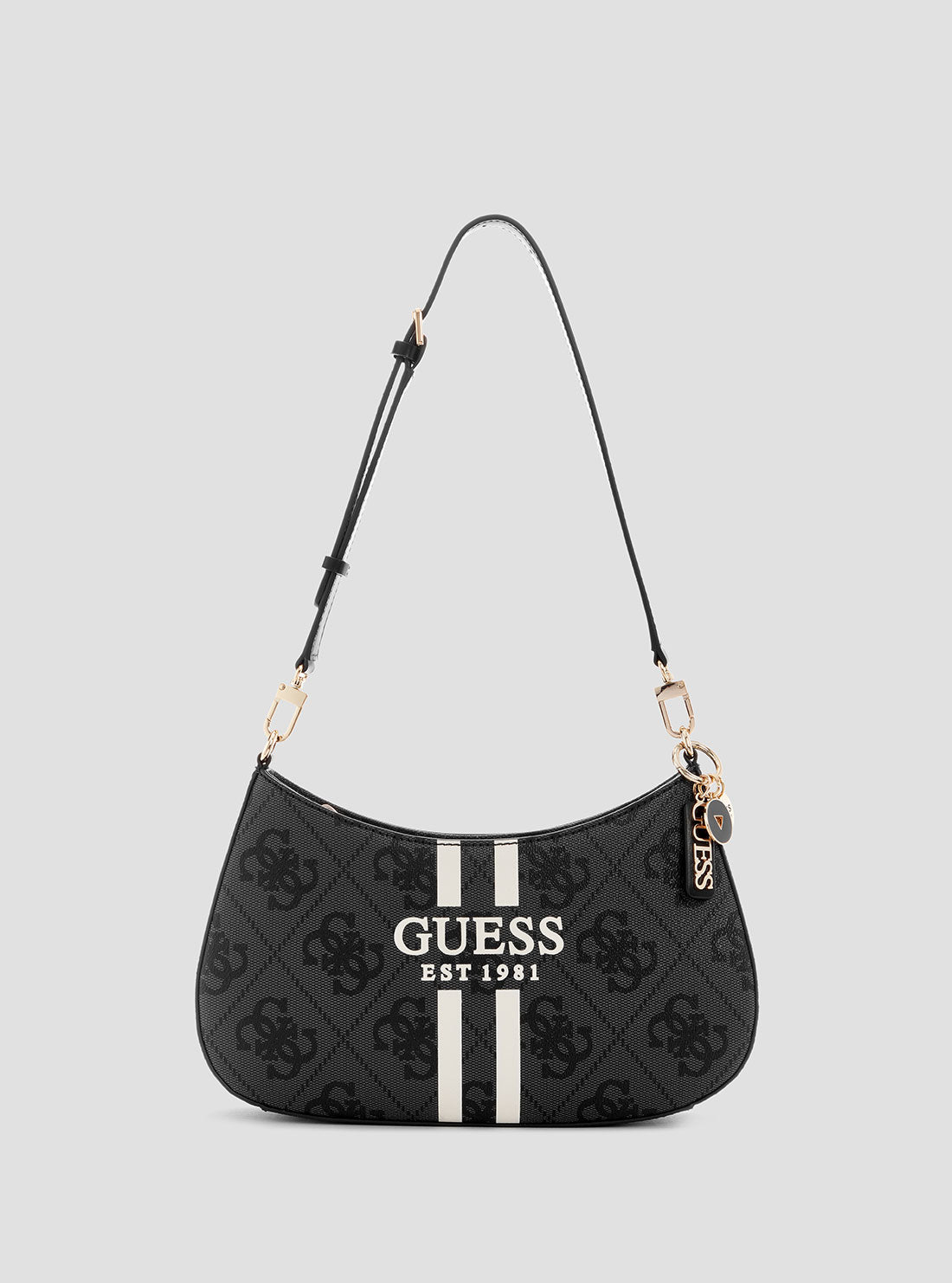 Black Logo Noelle Shoulder Bag