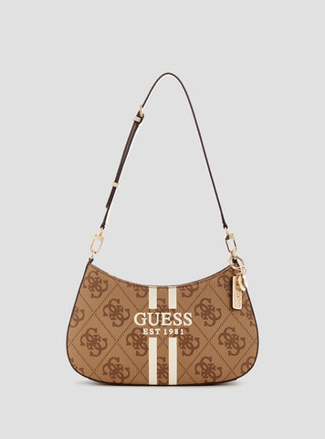 Brown Logo Noelle Shoulder Bag