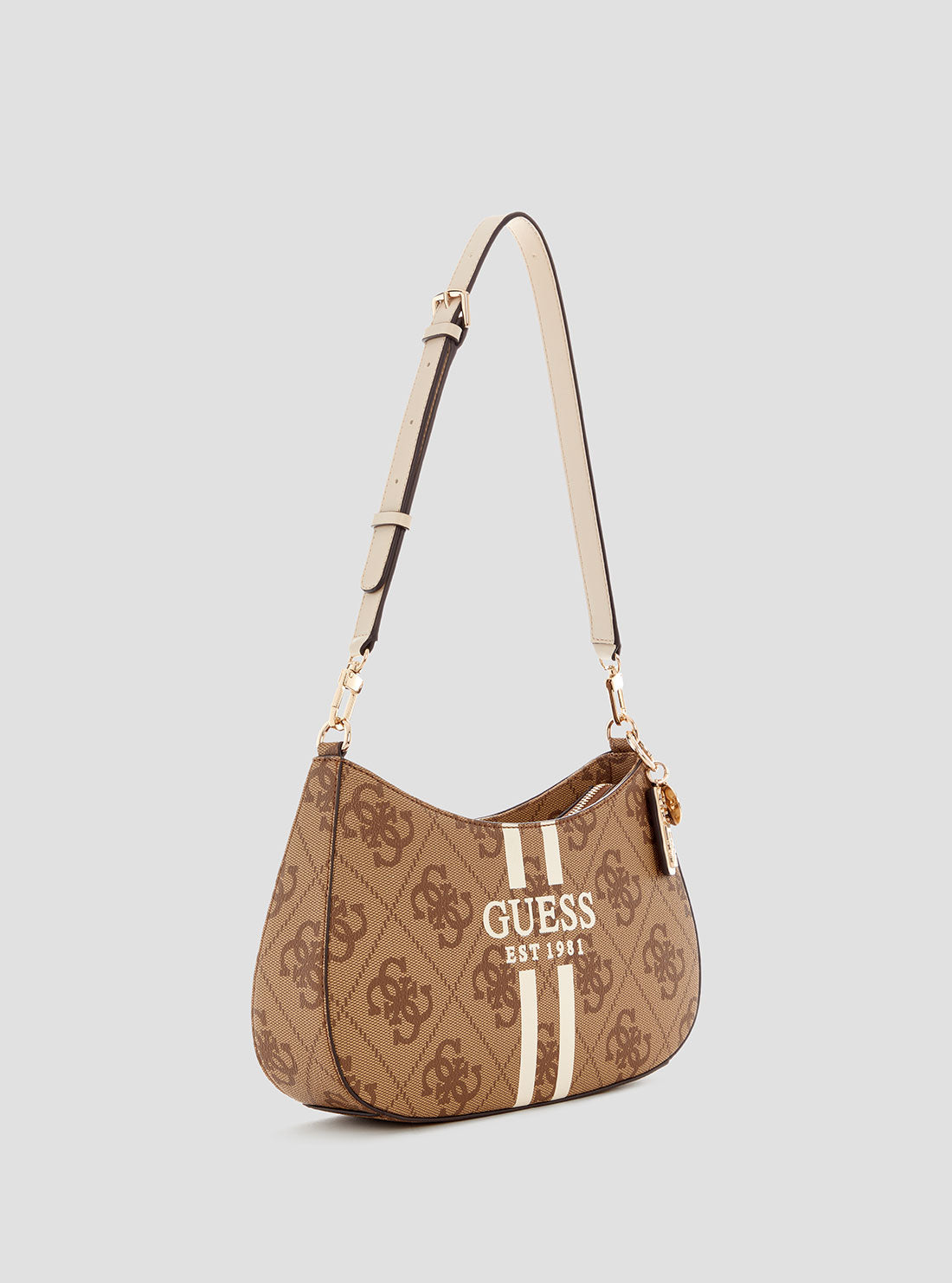 Brown Logo Noelle Shoulder Bag