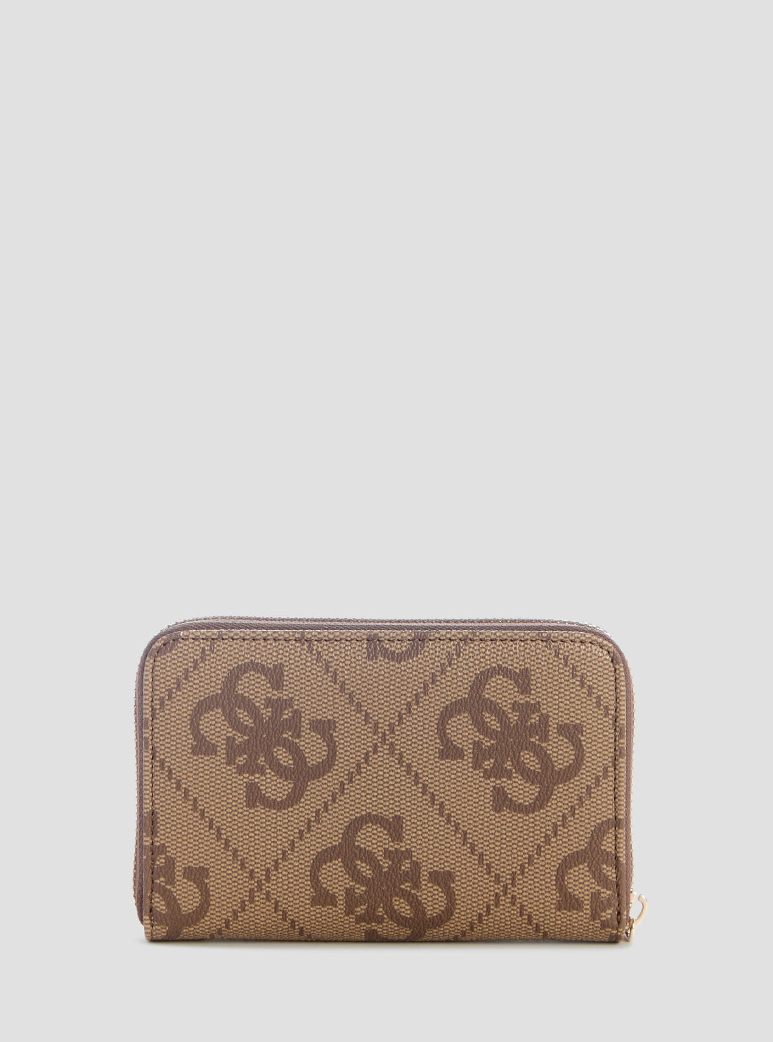 GUESS Womens Brown Logo Janie Medium Zip Around Wallet OS9924140 Back View