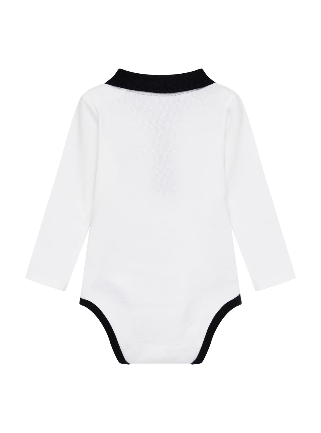 GUESS Kids Eco White Polo Bodysuit and Pants Set (0-9m) P5YG03K9N11 Back View