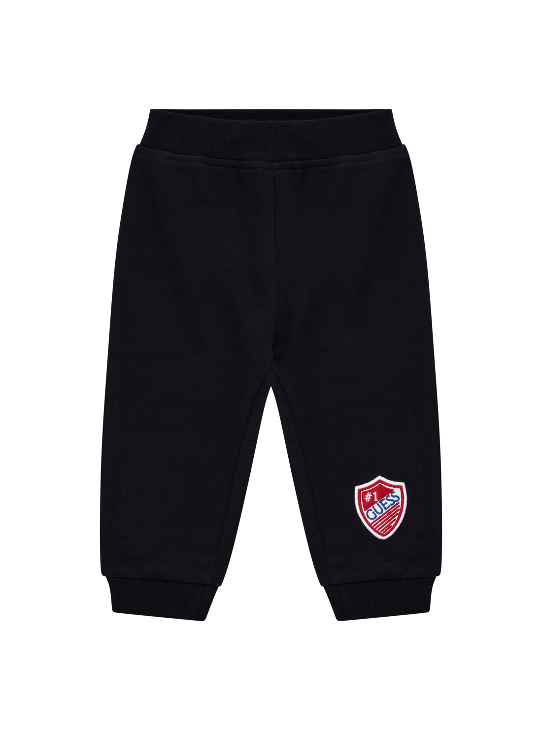 GUESS Kids Eco White Polo Bodysuit and Pants Set (0-9m) P5YG03K9N11 Front View_3