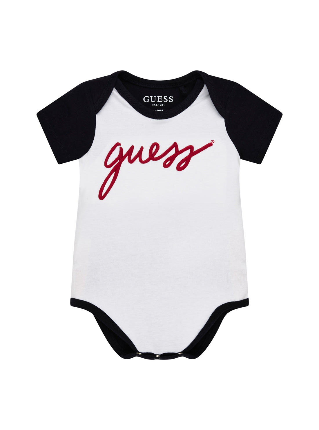 GUESS Kids 3-piece Multi Hooded Top, Bodysuit and Pants Set (0-9m) Front View_5