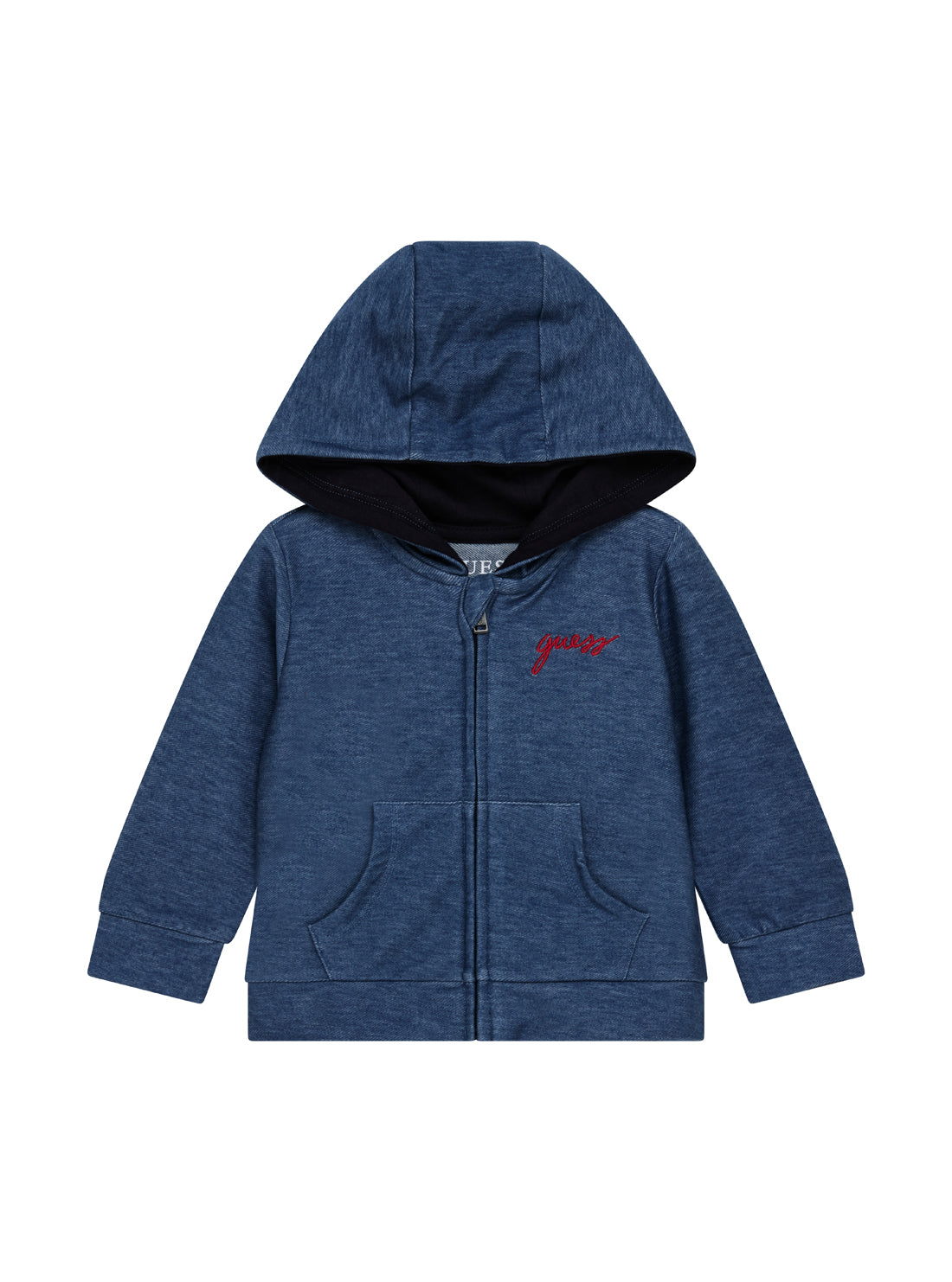GUESS Kids 3-piece Multi Hooded Top, Bodysuit and Pants Set (0-9m) Front View_3