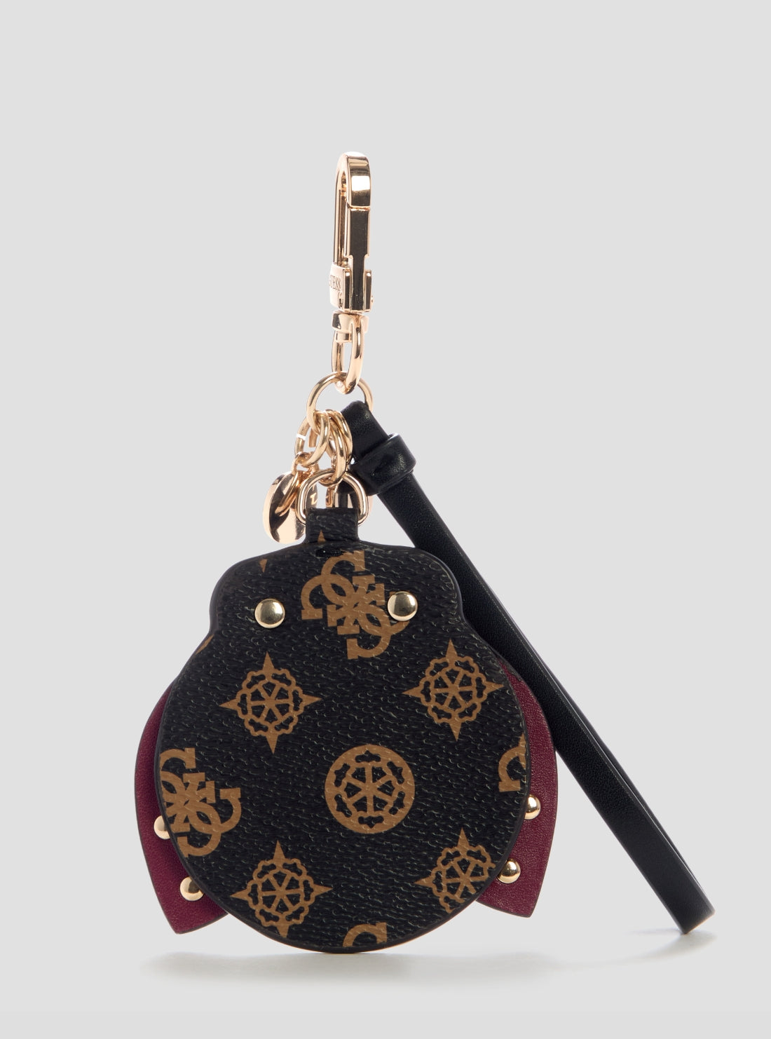 GUESS Accessories Brown Logo Ladybug Animal Charm P9893102 Back View