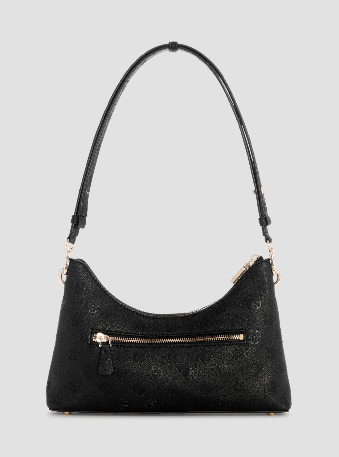 GUESS Womens Black Logo Blake Convertible Shoulder Bag PD222218 Back View