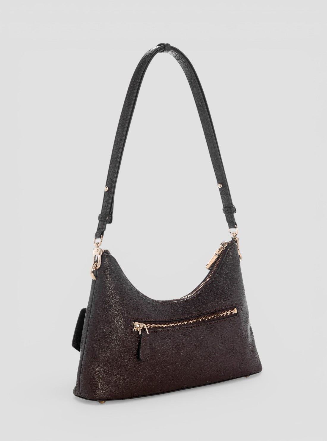 GUESS Womens Brown Logo Blake Convertible Shoulder Bag PD222218 Back View
